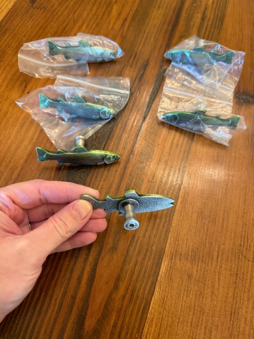 Rainbow Trout Fish knobs - Picture 2 of 6